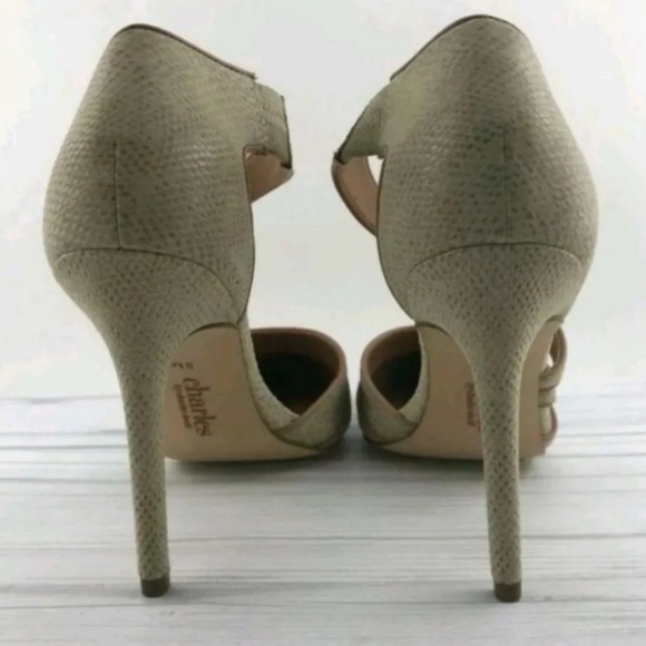 EUC Charles by Charles David Snakeskin Heels - Picture 3 of 5
